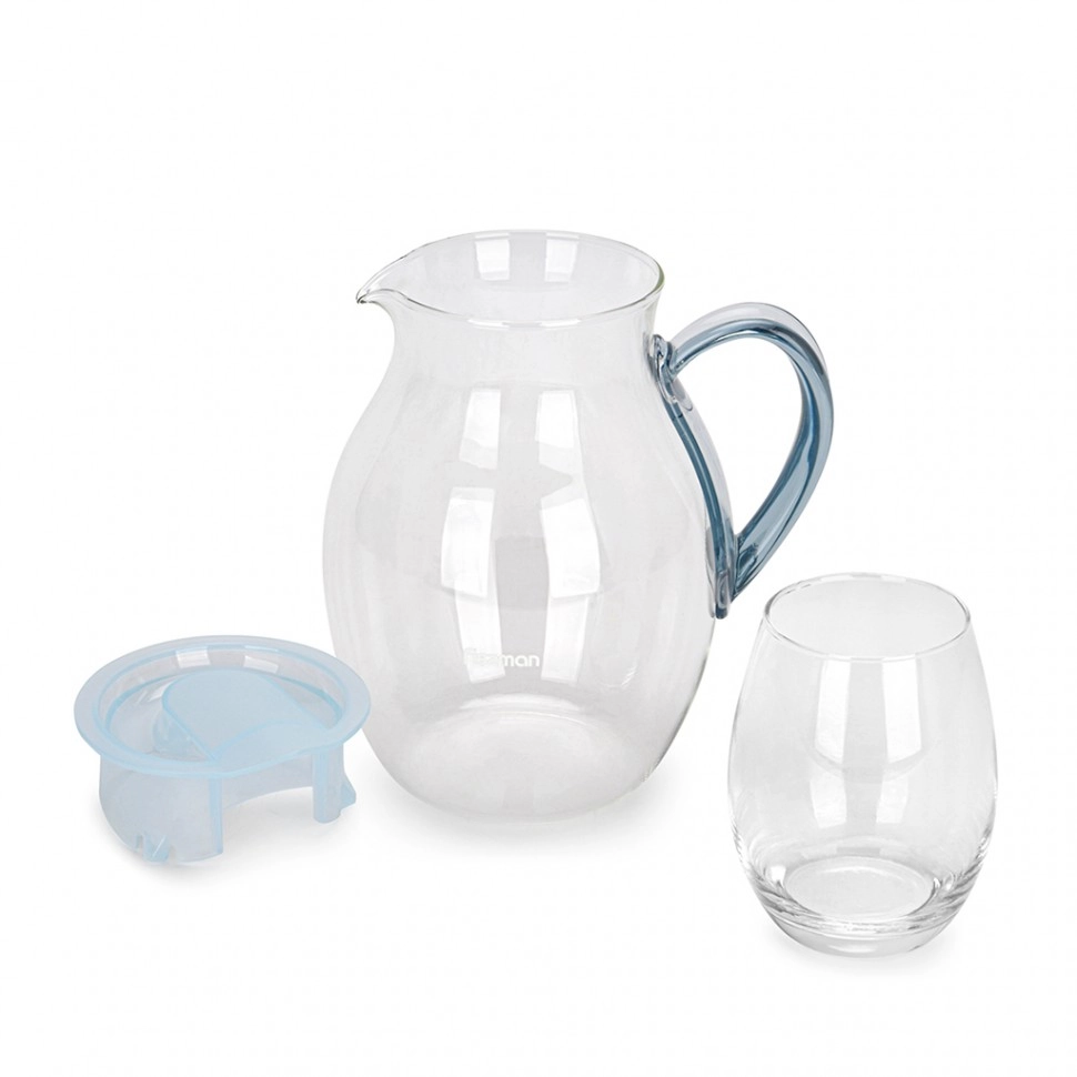 Fissman 6459 4 kishi uchun 5 ta buyumdan iborat ichimlik uchun to‘plami, shisha arzon