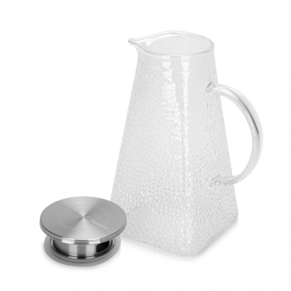 1800 ml filtrli issiq va sovuq ichimliklar uchun Fissman ko'zasi (issiqlikka chidamli shisha) O'zbekistonda