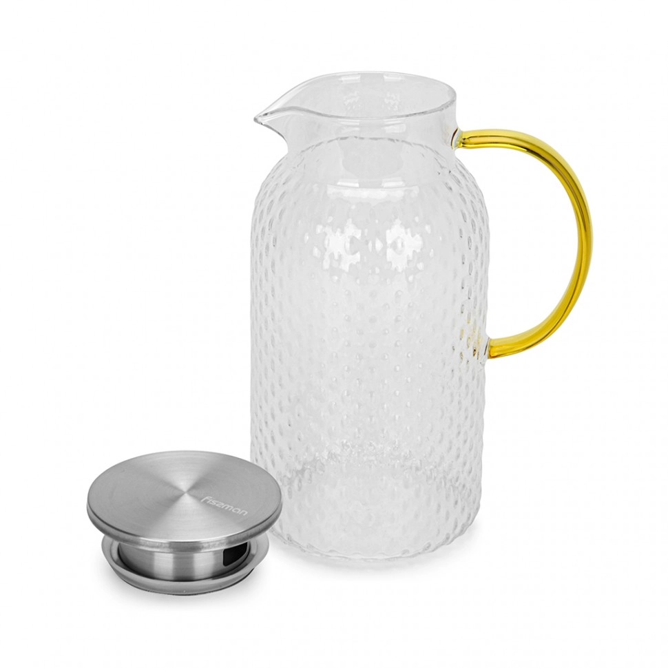 1900 ml filtrli issiq va sovuq ichimliklar uchun Fissman ko'zasi (issiqlikka chidamli shisha) O'zbekistonda