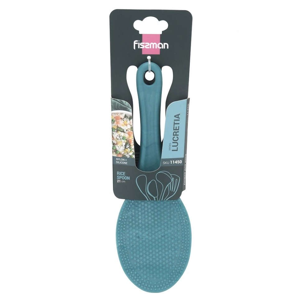 Fissman LUCRETIA guruch qoshig‘i, 21 sm (neylon+silikon) O'zbekistonda