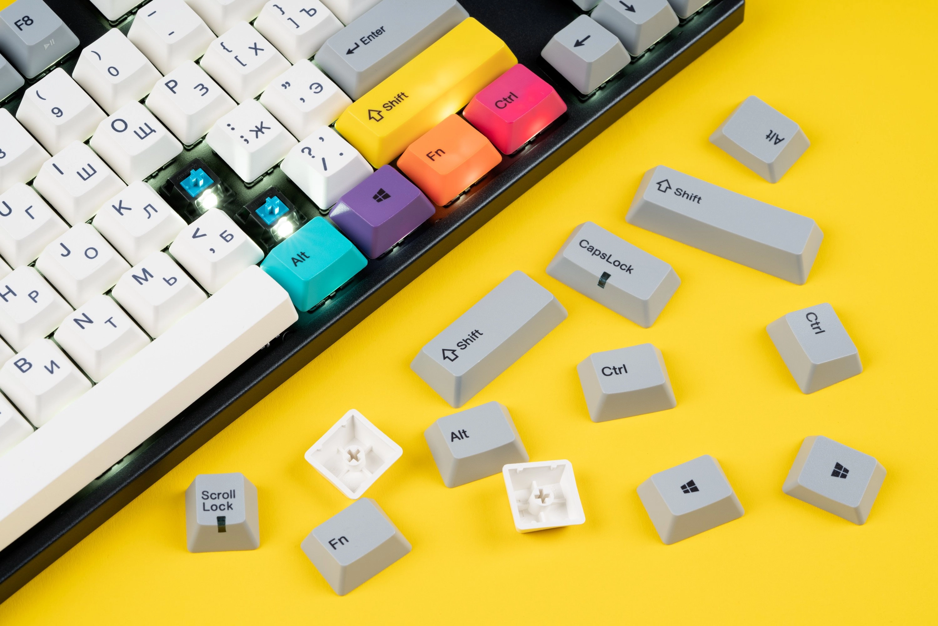 Клавиатура Varmilo VA87M CMYK Cherry MX Red + коврик в подарок в Узбекистане