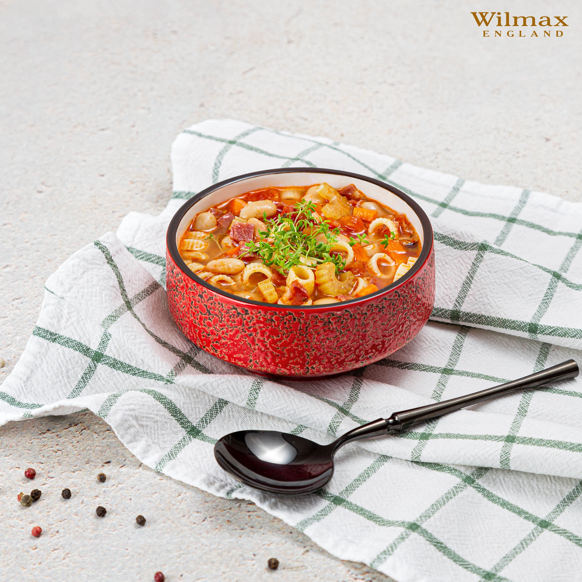 Бульонница Wilmax 400 мл WL-667238 / A (Красный) в Узбекистане