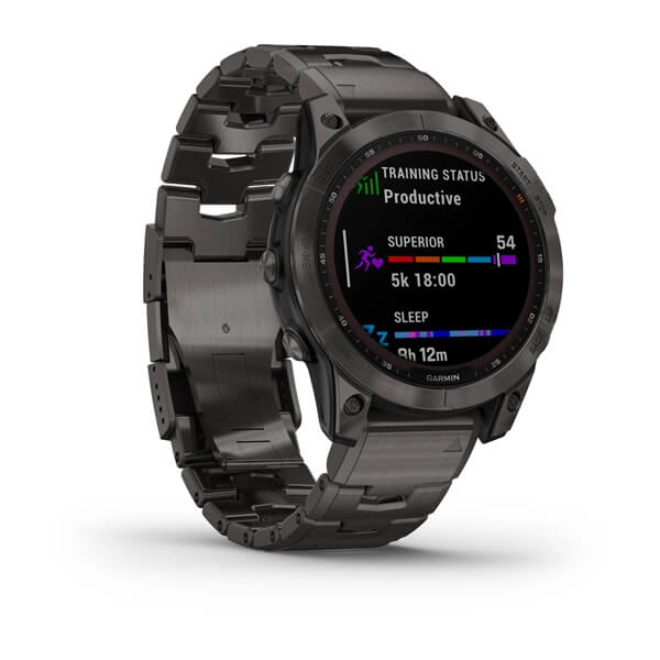 Смарт часы Garmin FENIX 7 Sapphire Solar Edition Carbon Grey DLC Titanium with Carbon Grey DLC Vented Titanium Band в Узбекистане