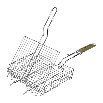 Решетка-гриль BoyScout универсальная 42x32 см, картонный веер в подарок недорого