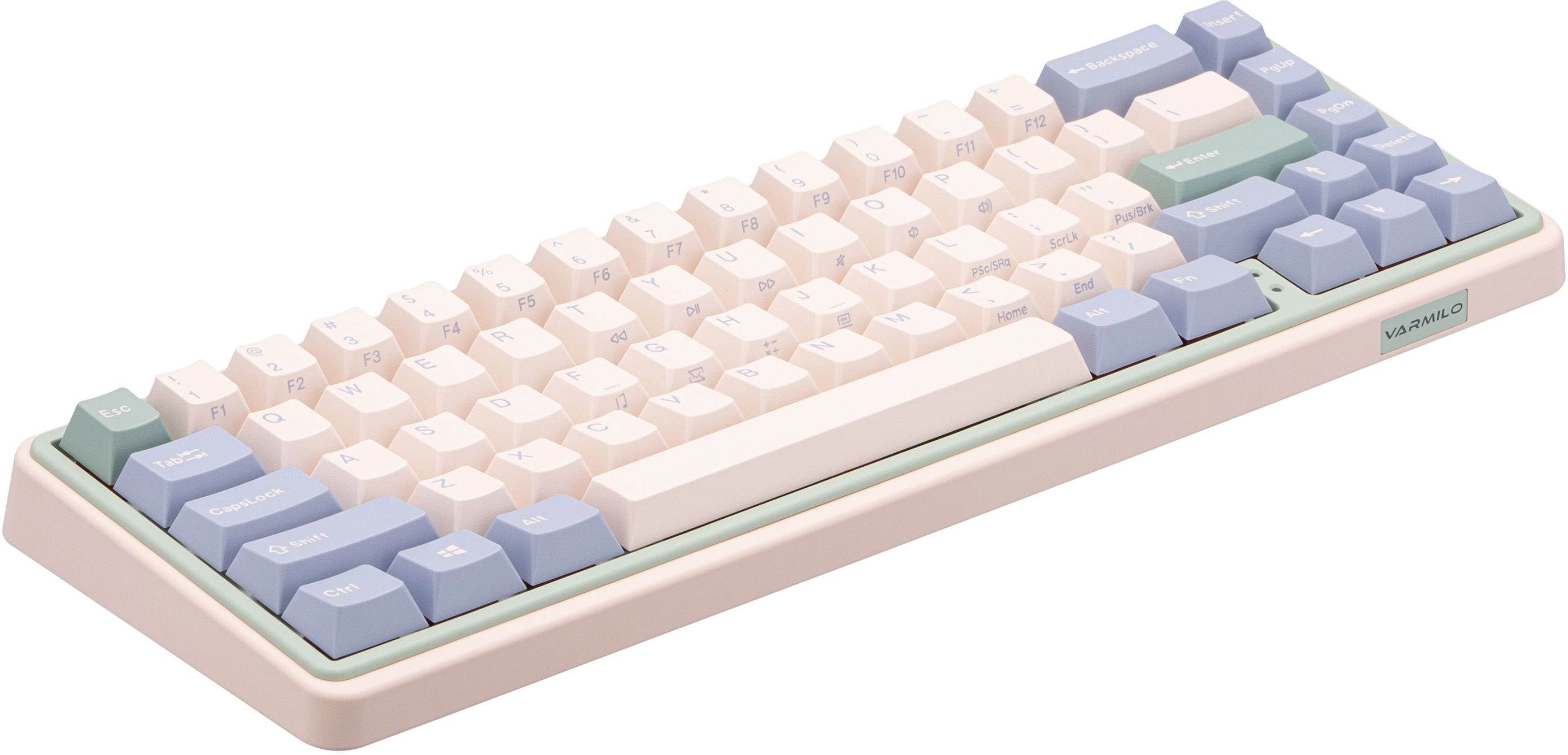 Клавиатура Varmilo Minilo VXT67 HOT-SWAP Eucalyptus Kailh Prestige Red EN в Узбекистане