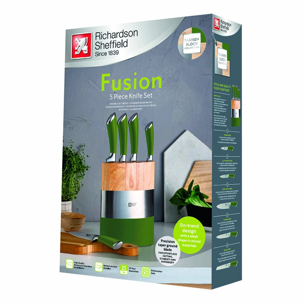 RICHARDSON SHEFFIELD Fashion Fusion Green pichoqlar to'plami R170GRK454K20 O'zbekistonda