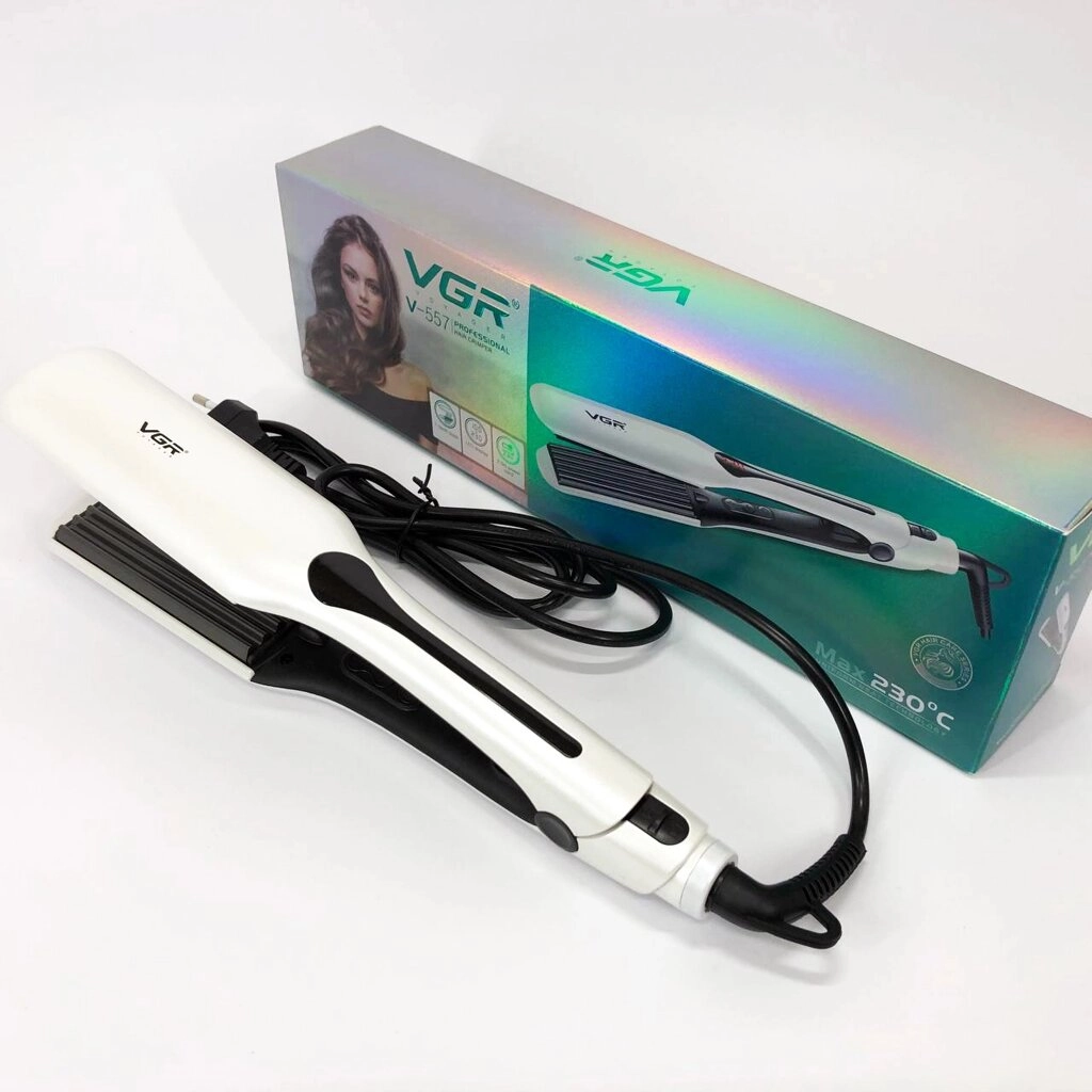 Широка плойка гофре для волос VGR V-557 недорого