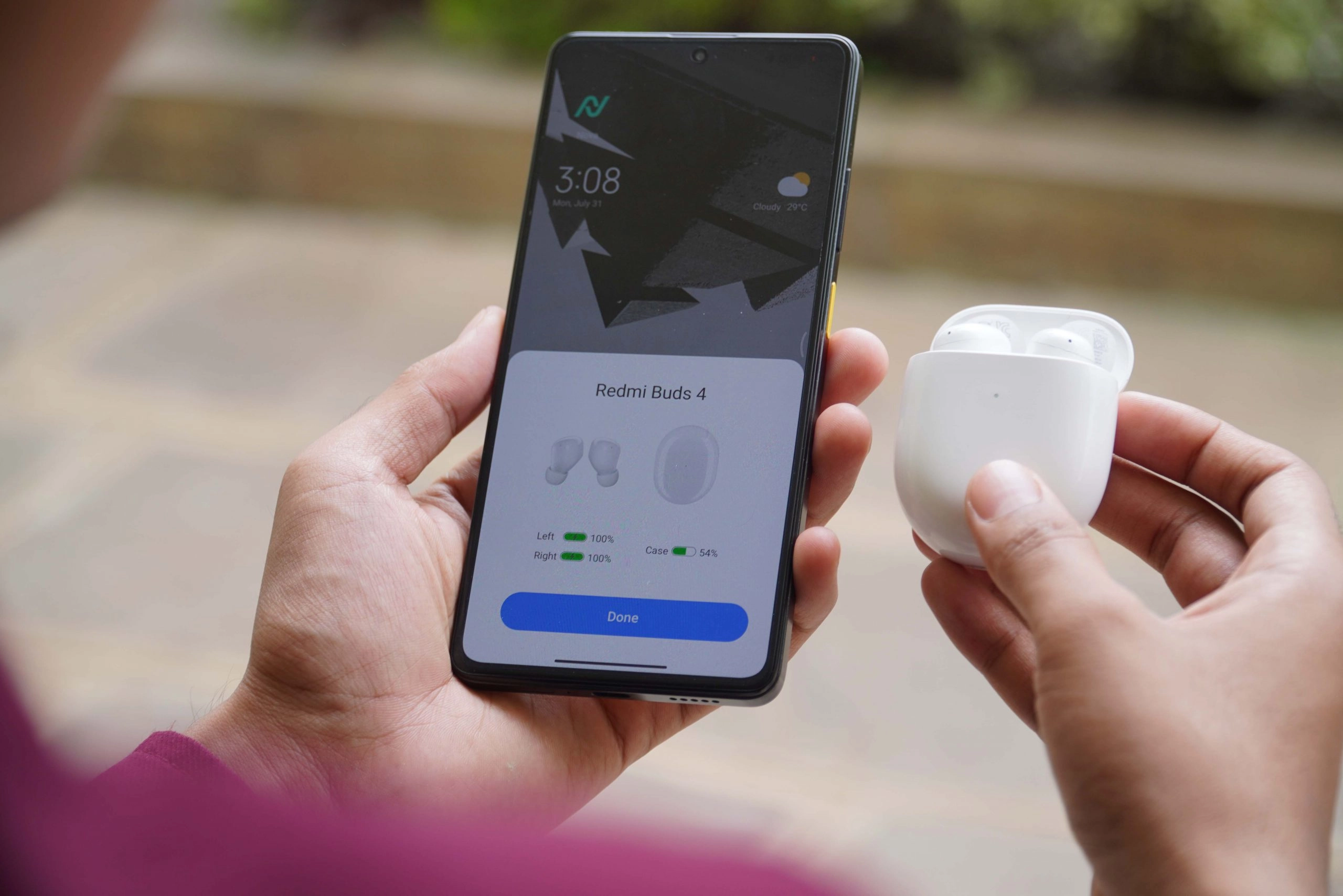 Simsiz quloqchin Xiaomi Redmi Buds 4 oq. Original. bo'lib to'lash