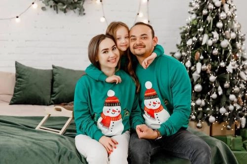 Свитшот длинный Ertex "Снеговик" Зеленый (S-XL) рассрочка