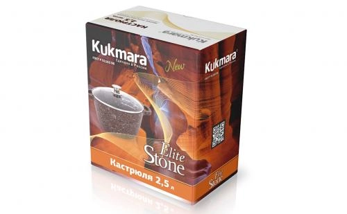 Kukmara "ELITE STONE" 2.5 litr kostryulkasi bo'lib to'lash