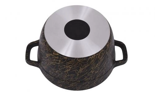 Kukmara "Gratsiya" (Black-Gold, White-Gold, Black-Silver) 2.5 litr kostryulkasi bo'lib to'lash
