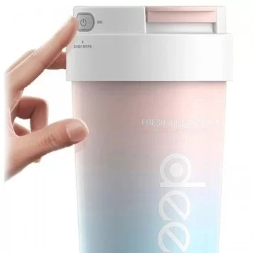 Фитнес-блендер Xiaomi Deerma Insulation Juice Cup Розовый Синий рассрочка