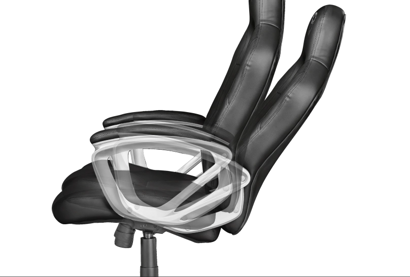 TRUST GXT705W RYON CHAIR BLACK o‘yin kreslosi bo'lib to'lash