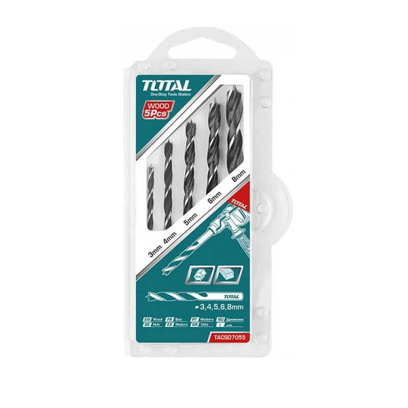 TOTAL TACSD7055 (5 dona) yog‘och burg‘ulash to‘plami sotib olish