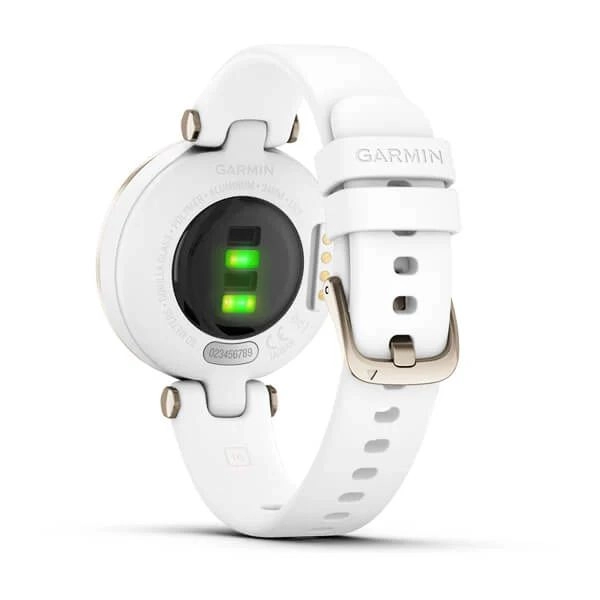 Смарт часы Garmin LILY Sport (кремово-золотистый безель, белый корпус и силиконовый ремешок) рассрочка