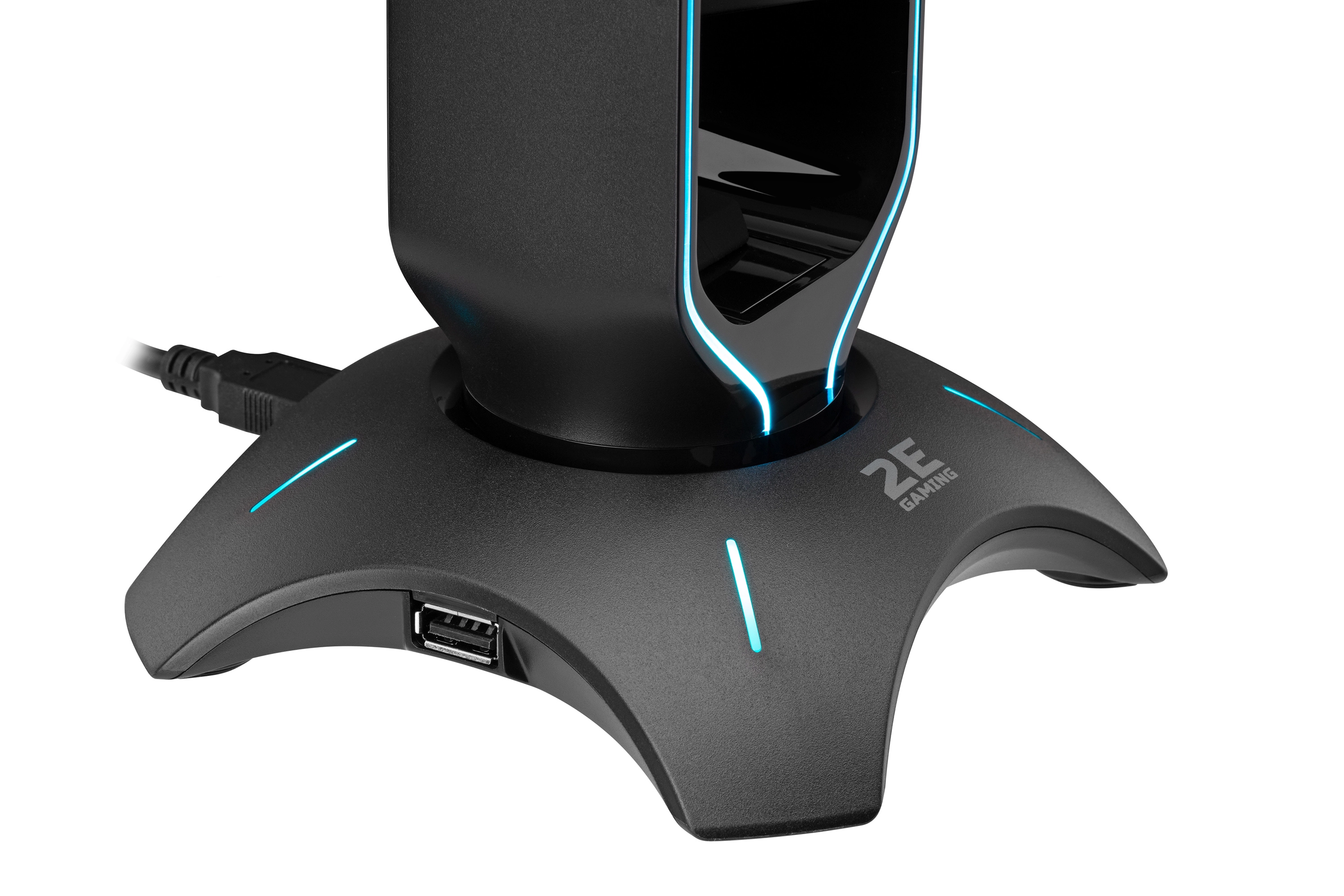 Подставка 3в1 для гарнитуры 2E Gaming Headset Stand RGB USB Black - фото №6 Подставка 3в1 для гарнитуры 2E Gaming Headset Stand RGB USB Black рассрочка
