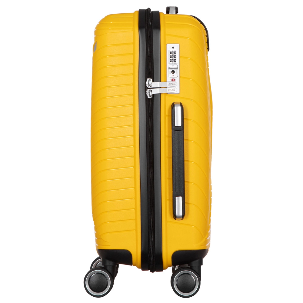 2E Sigma EXP (kichik) Yellow plastik chemodani bo'lib to'lash