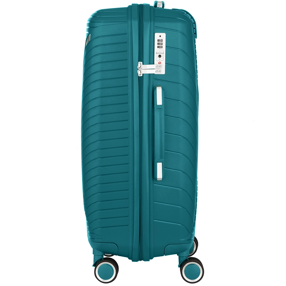 2E Sigma (o‘rta) Aquamarine plastik chemodani bo'lib to'lash