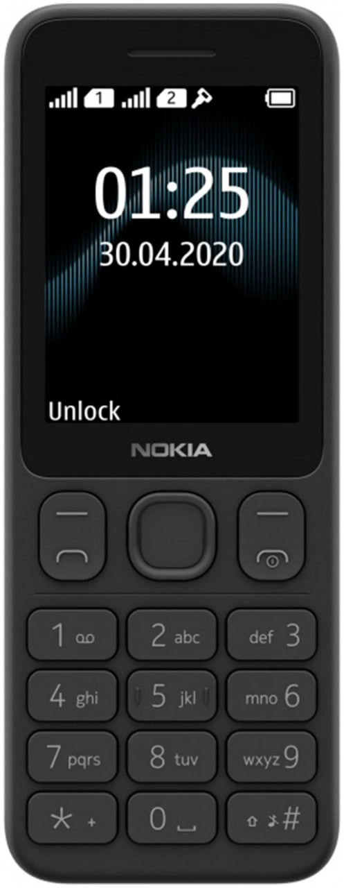 Nokia 125 Dual Sim Black (Xitoy) telefoni sotib olish