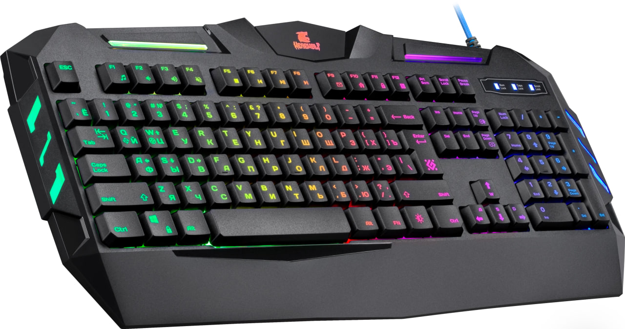 Клавиатура Defender Werewolf GK-120DL RU RGB - фото №6 Клавиатура Defender Werewolf GK-120DL RU RGB рассрочка