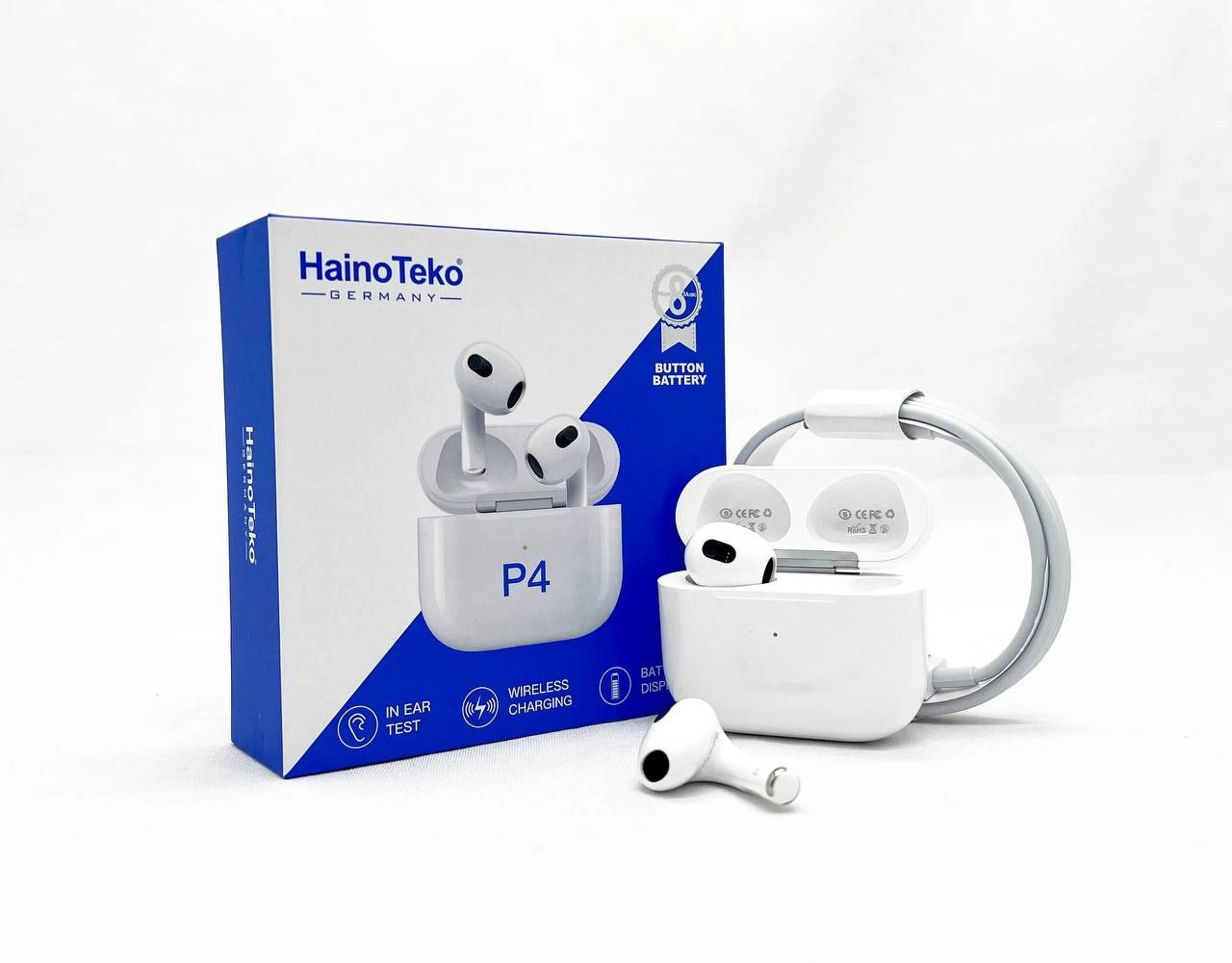 Беспроводные наушники Haino Teko P4 белый недорого