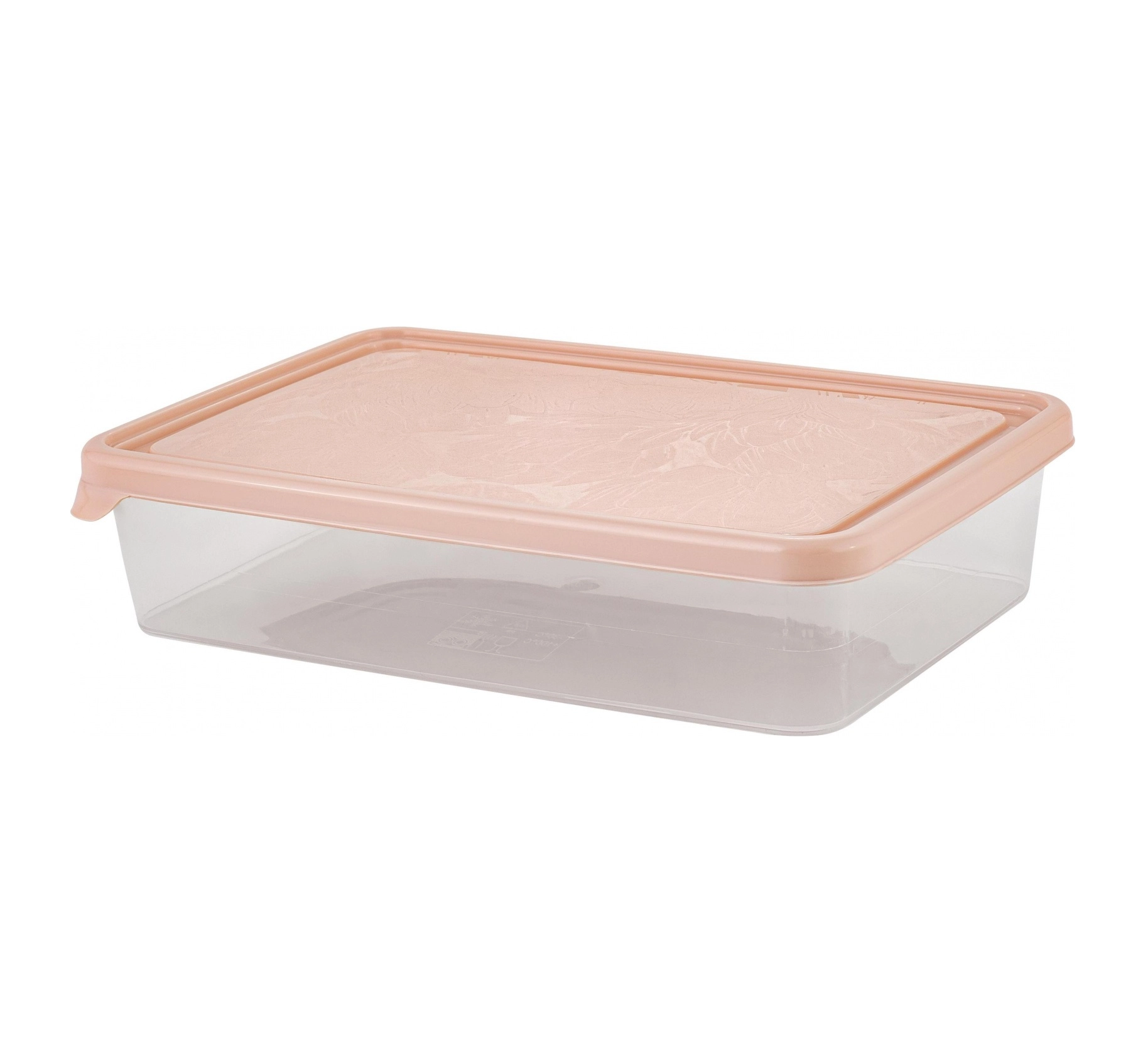 Контейнер для продуктов Plast Team HELSINKI, для заморозки, квадратный, 205х140х47 персиковая карамель купить