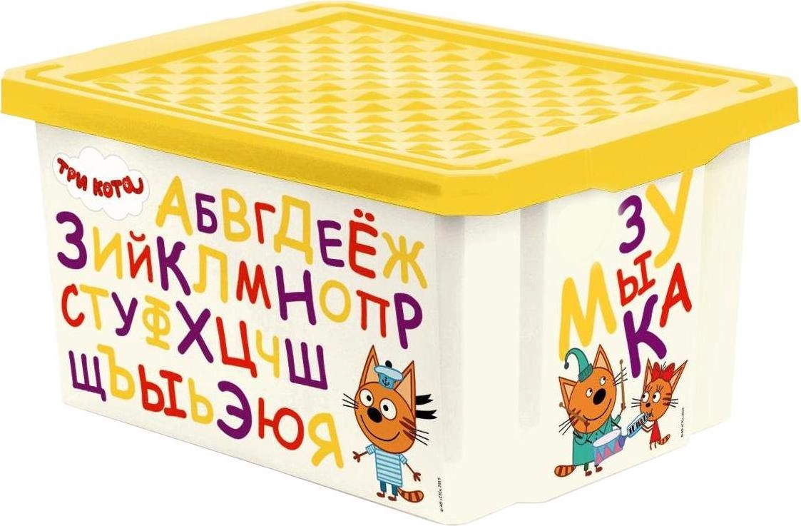 Детский ящик Lalababy Superstar, 17л, 405х305х210 Три кота рассрочка
