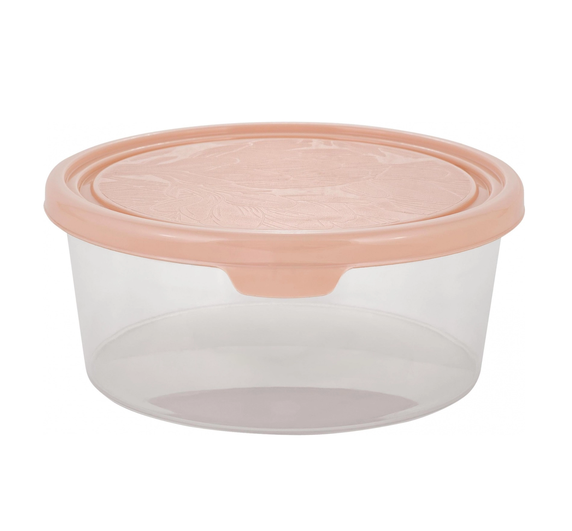Контейнер для продуктов Plast Team HELSINKI, для заморозки, 0,5л, круглый персиковая карамель купить