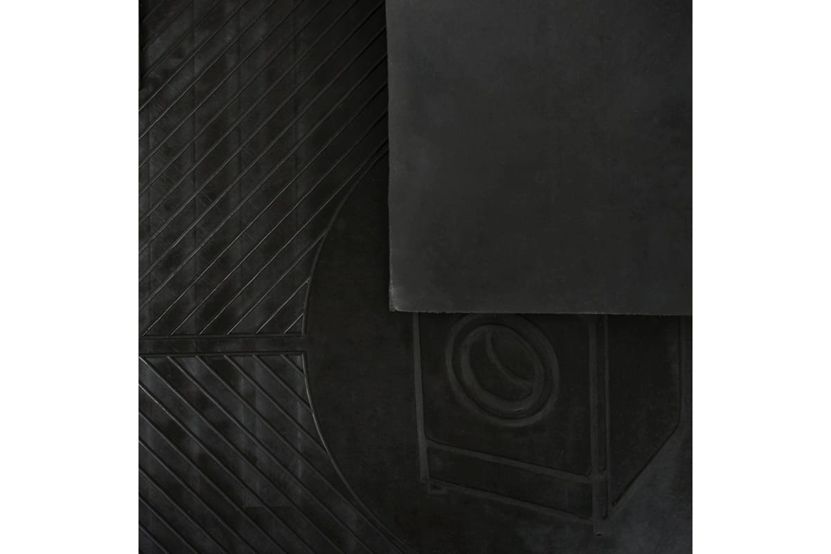 Резиновый антивибрационный коврик VORTEX 62x65x0,7 см, черный 24258 рассрочка