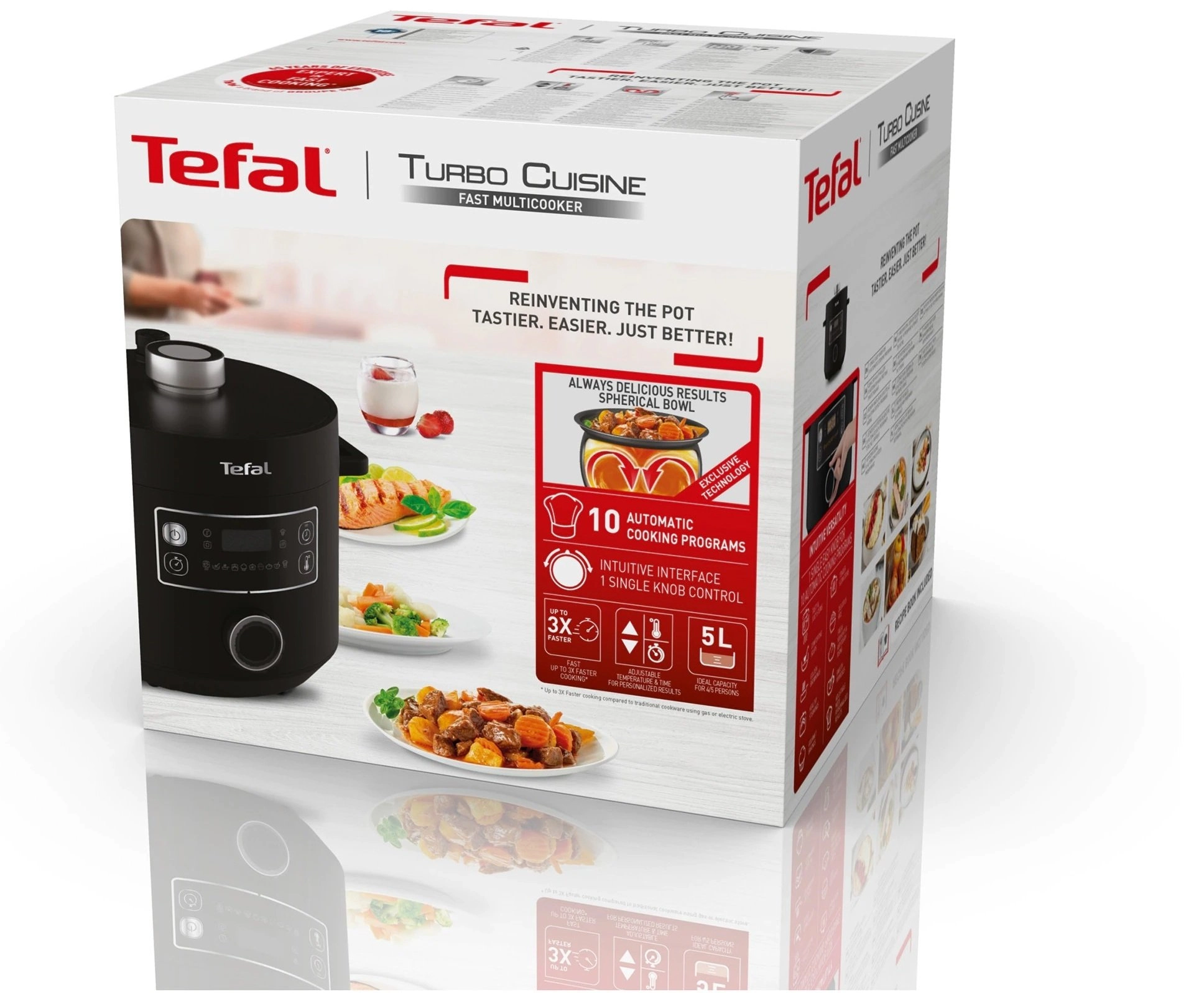Мультиварка-скороварка Tefal TURBO CUISINE CY754830 bo'lib to'lash