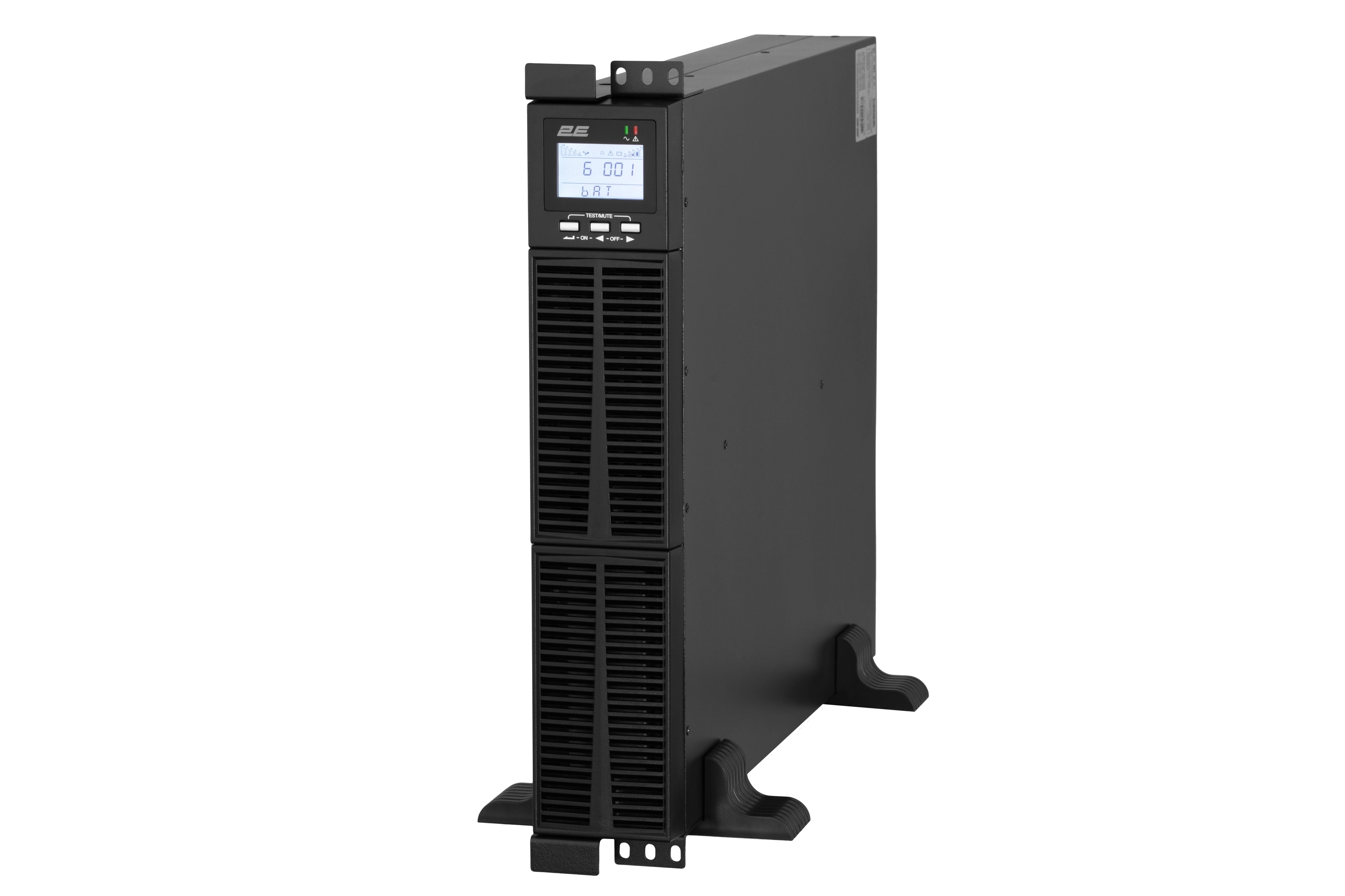 Источник бесперебойного питания 2E OD3000RT, 3000VA/2700W, RT2U, LCD, USB, 3XSCHUKO 2E-OD3000RT цена