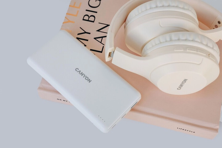 Внешний аккумулятор Canyon PB-109 белый 10000 mAh bo'lib to'lash