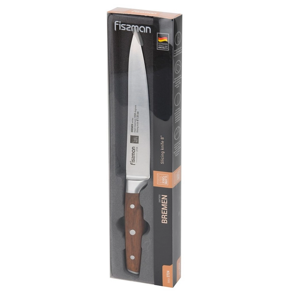 Нож гастрономический Fissman Bremen 20 см 2724 рассрочка