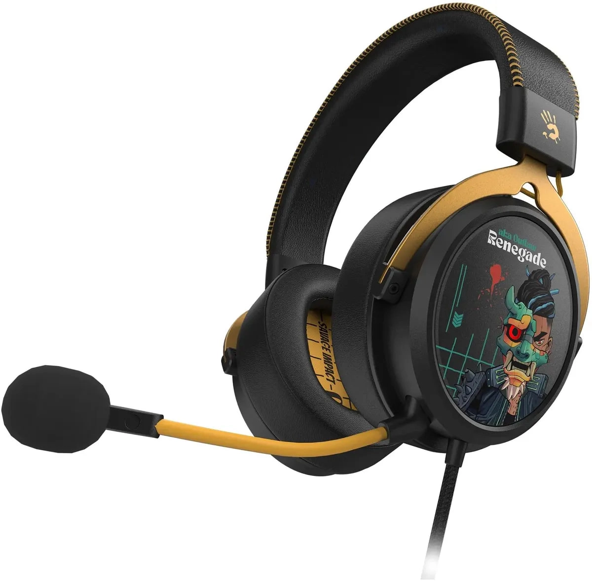 A4TECH Bloody M595 Renegade Midnight o'yin quloqchinlari arzon