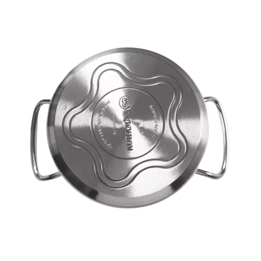 Высокая кастрюля Korkmaz Proline Gastro 16x16 см 3 л , нержавеющая сталь, многослойное капсульное дно (A2728) , Silver рассрочка