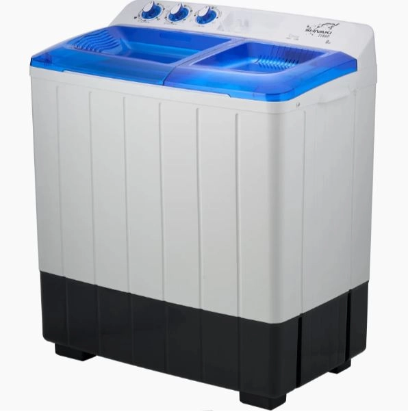 Shivaki TT80P 8 Kg Moviy yarimavtomat kir yuvish mashinasi bo'lib to'lash