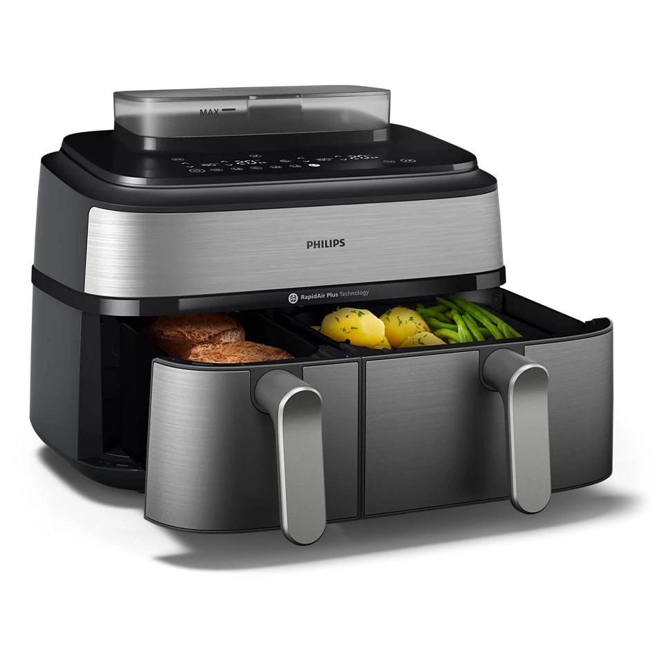 Аэрогриль Philips Airfryer 5000 Series Dual Basket NA555 рассрочка