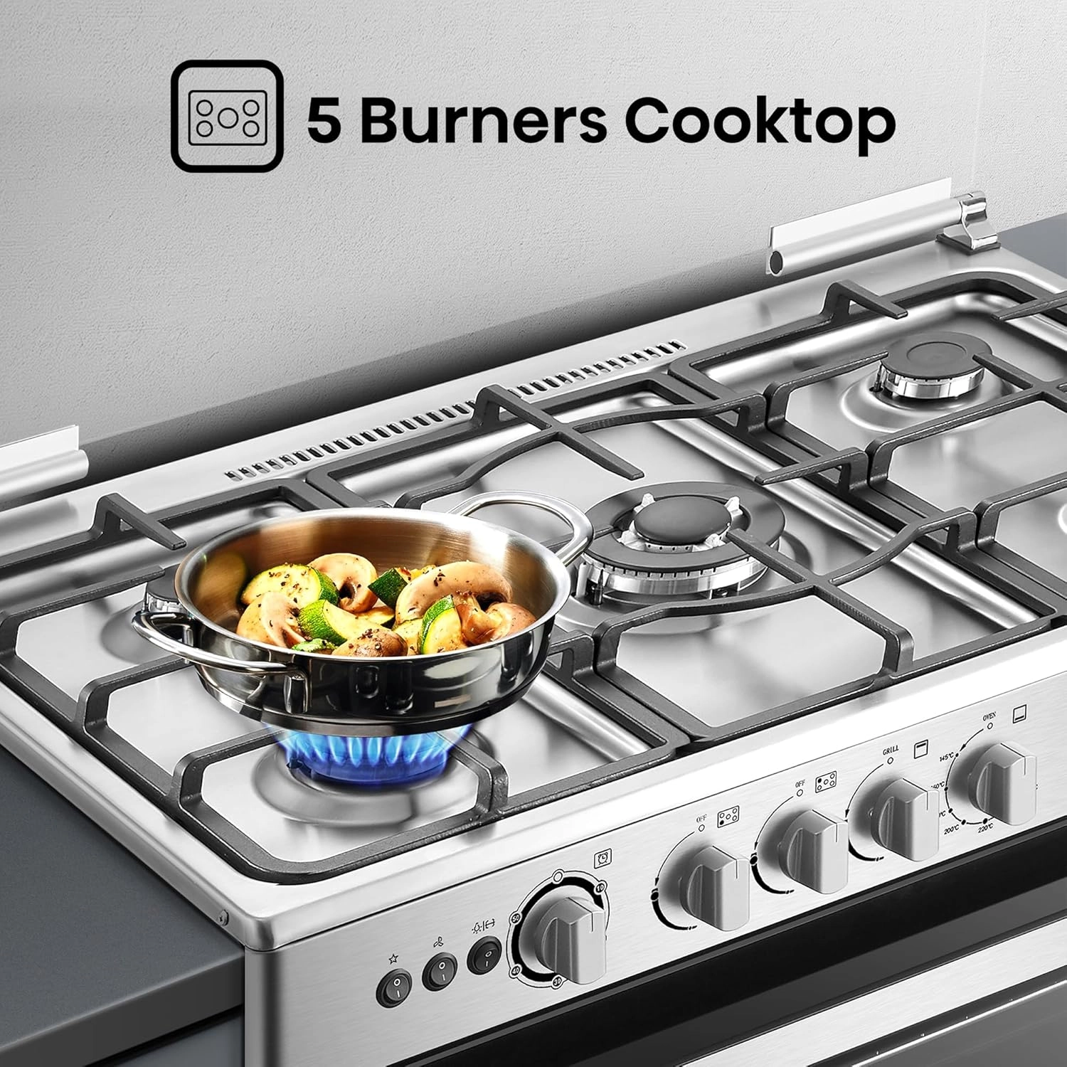 Gaz plita Hisense HFG90335RX bo'lib to'lash