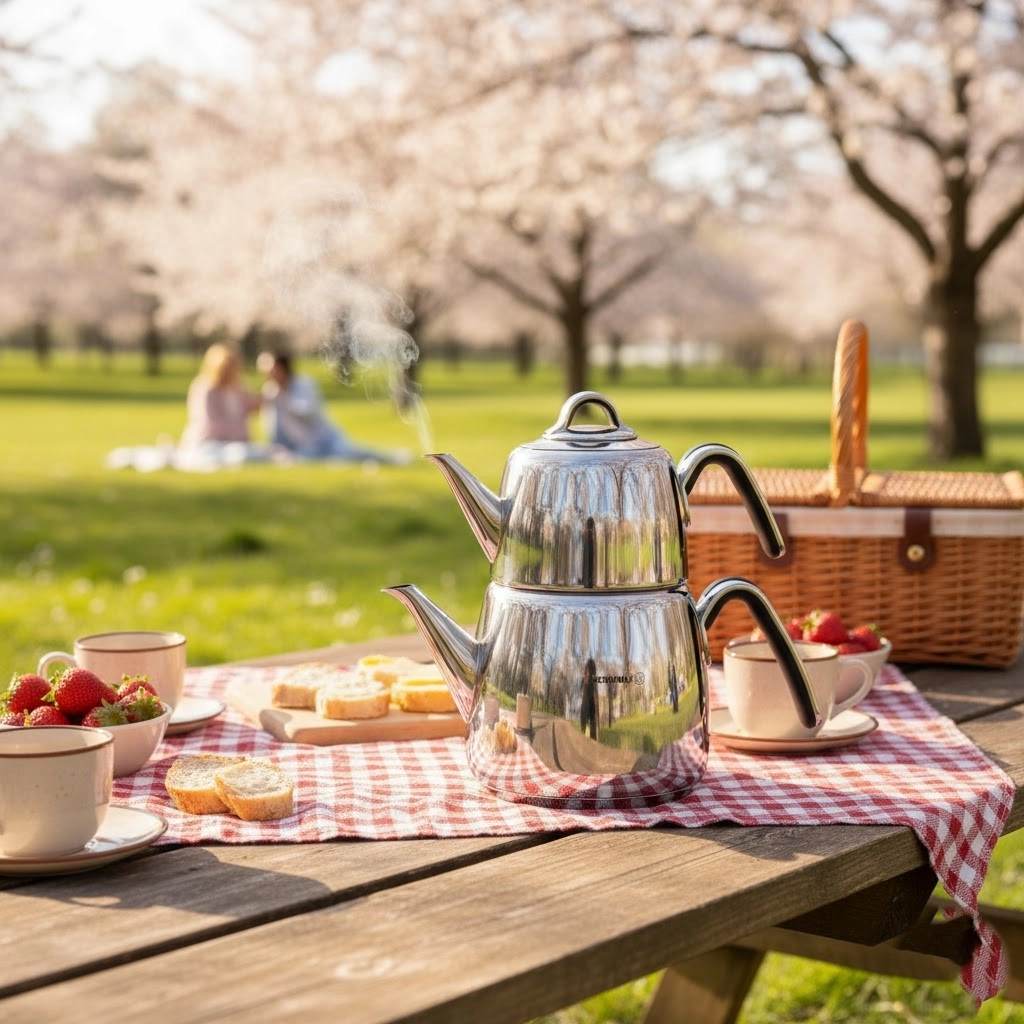 Korkmaz Vertex чайный набор из нержавеющей стали (A197) , Silver рассрочка