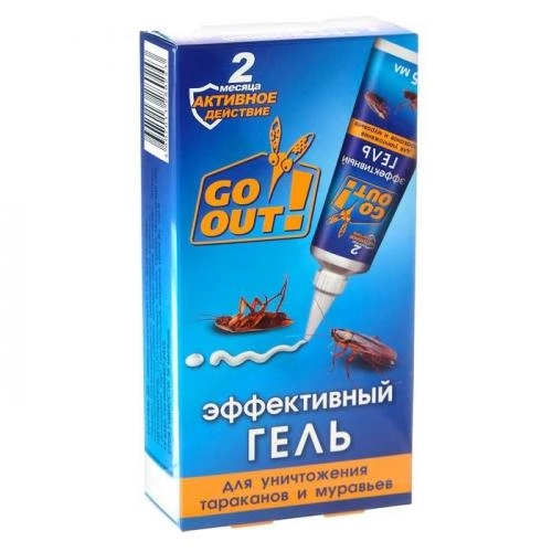 Гель от тараканов и муравьев в тубе Go Out (75 мл) купить