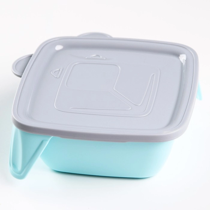 Тарелка Lalababy Play with Me Teddy с мягкой крышкой серое пёрышко купить