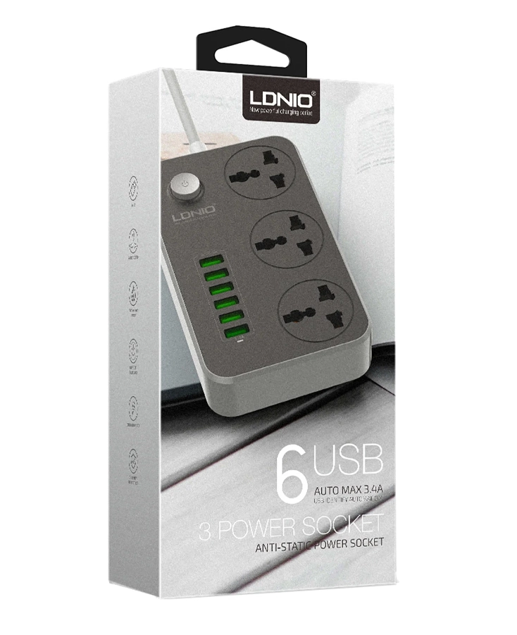 Удлинитель LDNIO SC3604 рассрочка