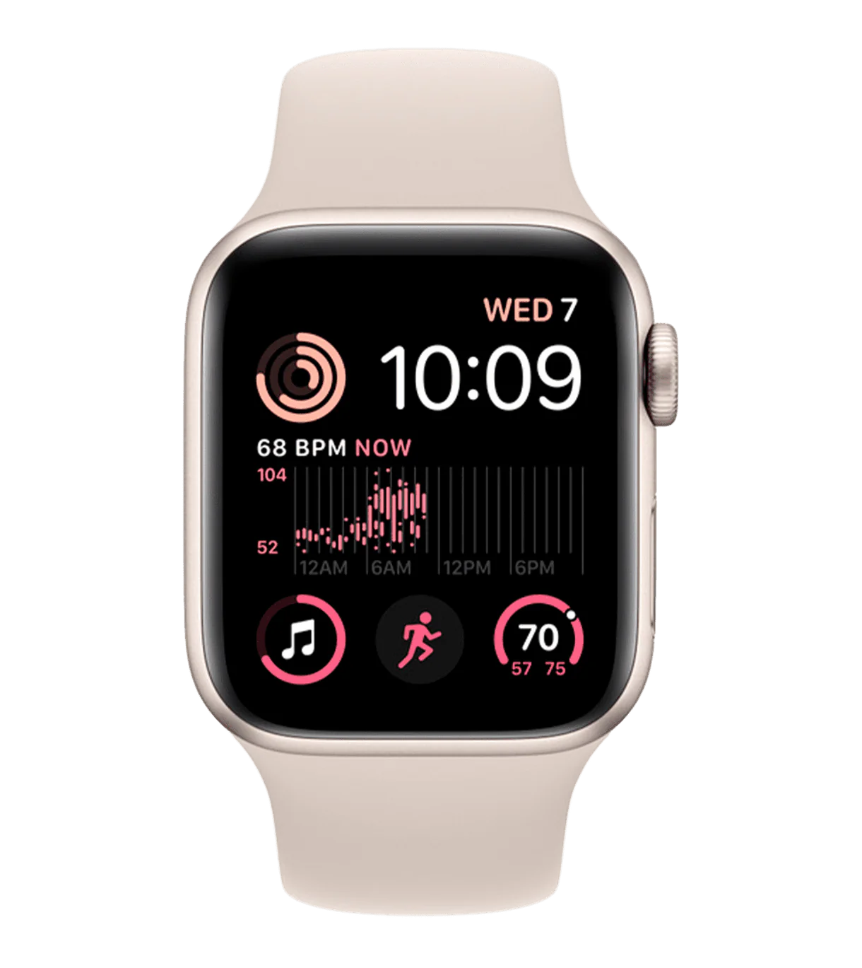 Смарт часы Apple Watch SE GPS (Gen2) 44 mm Starlight Sport Band недорого