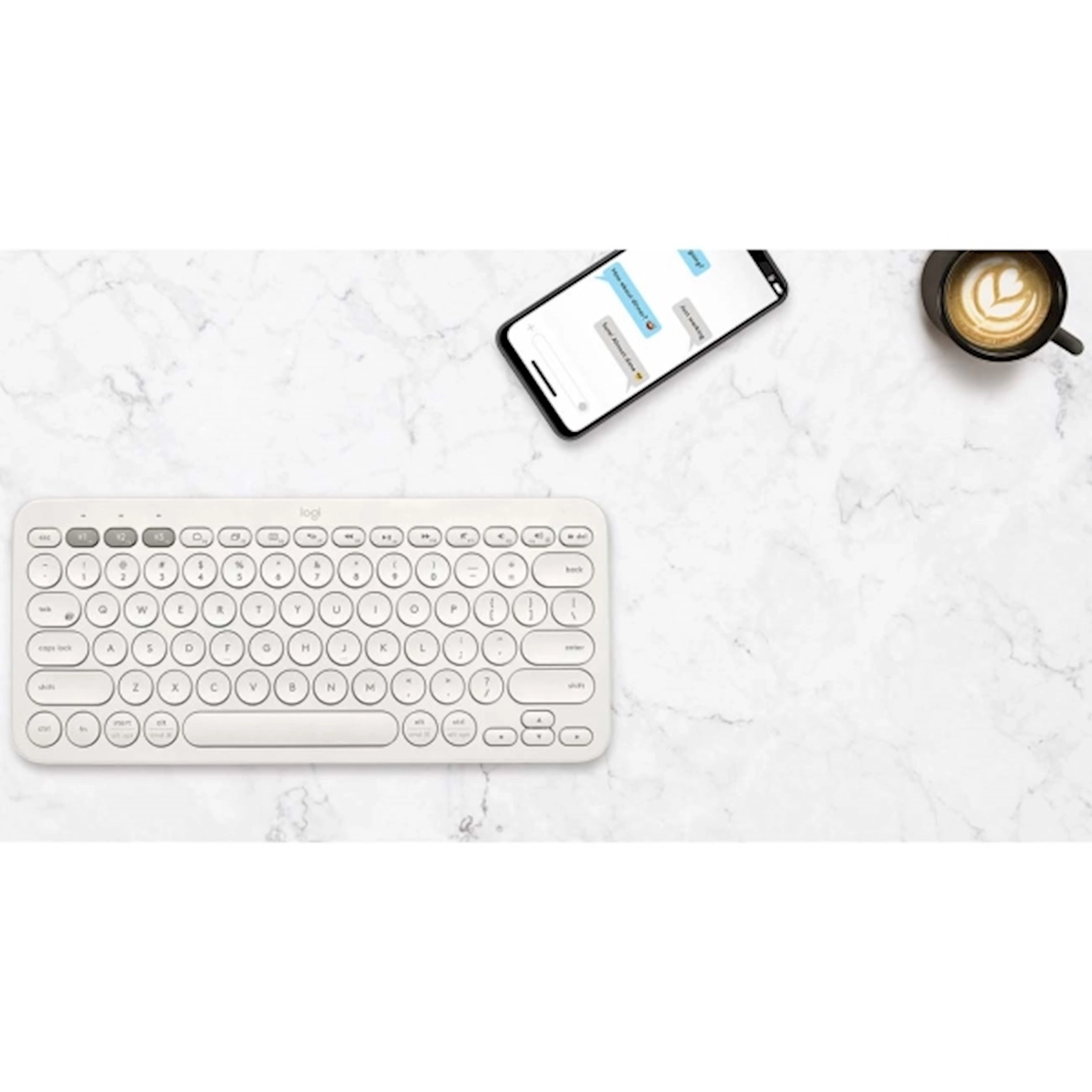 Клавиатура Logitech K380 Multi-Device Bluetooth Keyboard White в Узбекистане