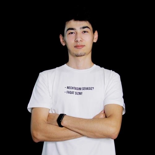 Футболка " - Nechtasini sevasiz? - Faqat sizni!" White XL недорого