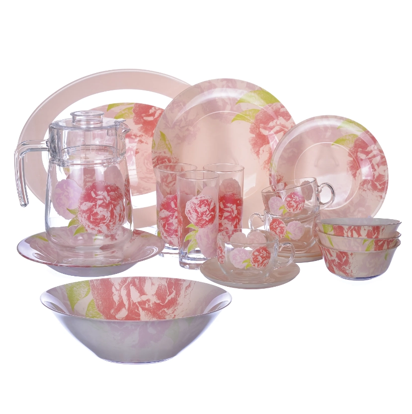 Luminarc Pastel Pink servisi 46 idishli 6 kishilik (N6254) - rasm №2 Luminarc Pastel Pink servisi 46 idishli 6 kishilik (N6254) sotib olish