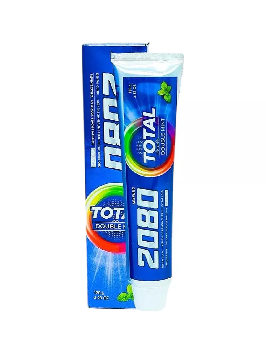 Dental Clinic 2080 Total Double Mint tish pastasi, 120gr sotib olish