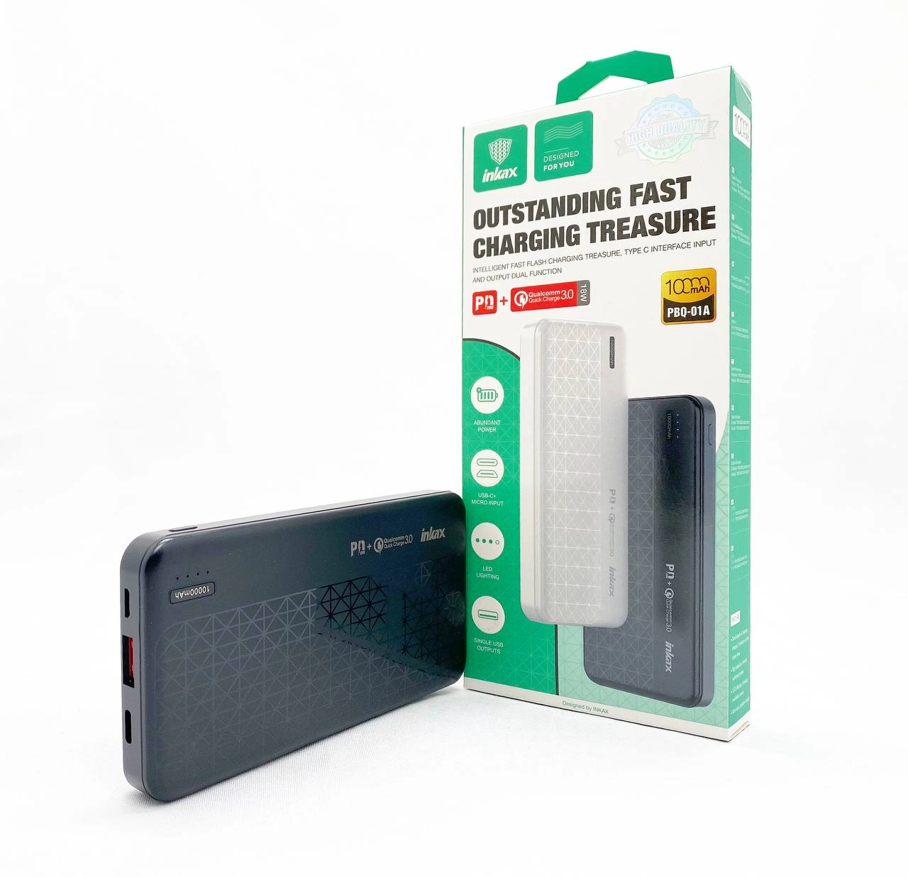 Inkax PBQ01A, 10000 mA/soat tashqi akkumulyatori sotib olish