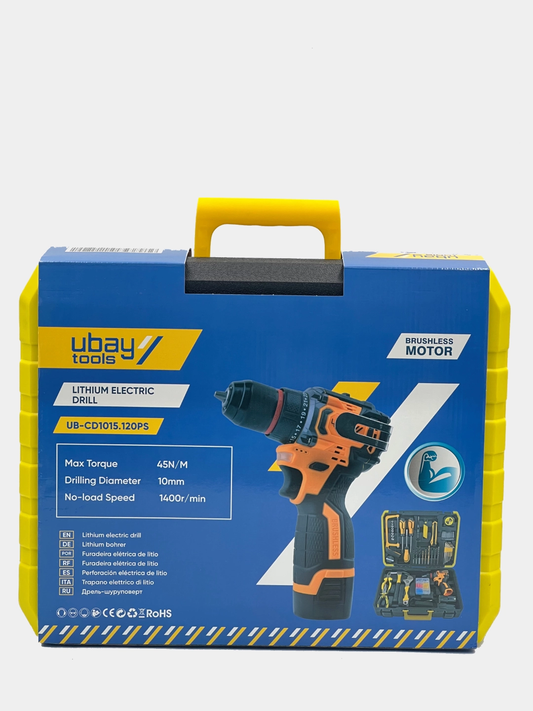 Akkumulyatorli shuropovyor, 120 dona to'plam bilan UBAY UB-1015 (1-1015 120PCS) onlayn