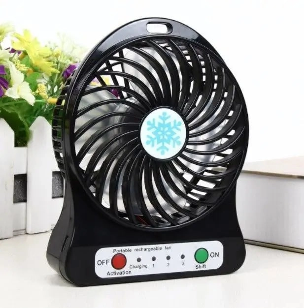 Мини вентилятор Portable Fan черный онлайн